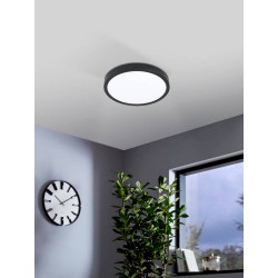 Plafonnier Fueva 5 LED blanc chaud 20,5 W noir EGLO Plafonnier Fueva 5 LED blanc chaud 20,5 W noir EGLO