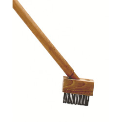 Brosse de désherbage avec manche en bois de 140 cm AVR TOOLS
