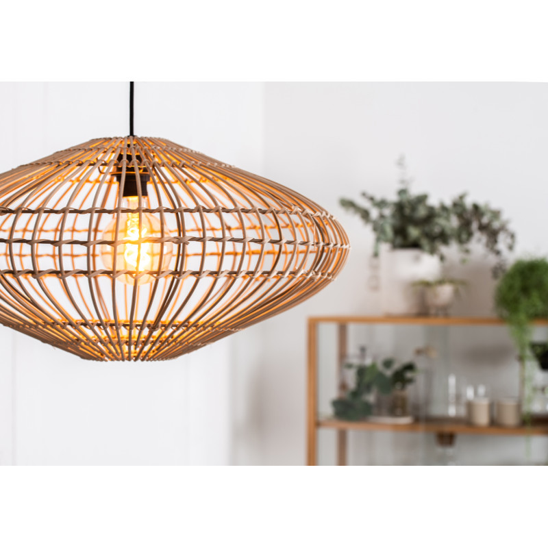 Suspension bois clair Magali E27 40 W Ø 56 cm LUCIDE Suspension bois clair Magali E27 40 W Ø 56 cm LUCIDE
