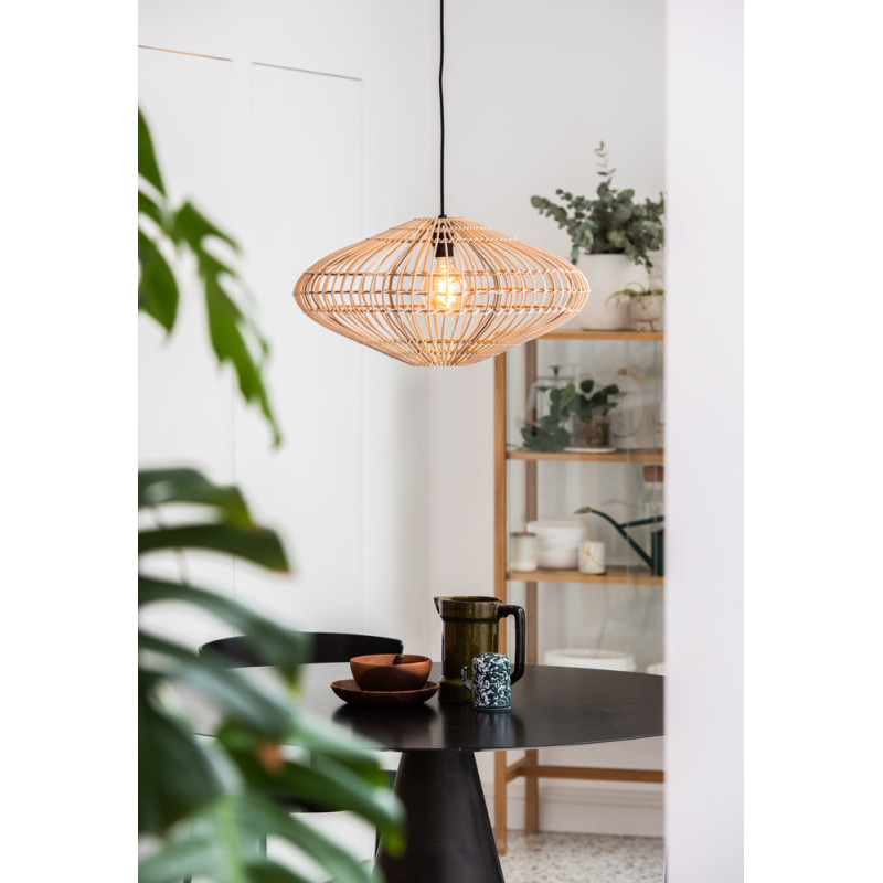 Suspension bois clair Magali E27 40 W Ø 56 cm LUCIDE Suspension bois clair Magali E27 40 W Ø 56 cm LUCIDE