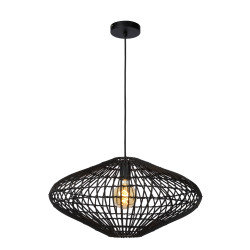 Suspension noire Magali E27 40 W Ø 56 cm LUCIDE