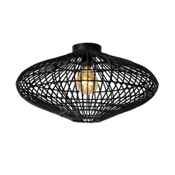 Plafonnier noir Magali E27 40 W Ø 56 cm  LUCIDE
