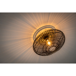 Plafonnier noir Magali E27 40 W Ø 56 cm  LUCIDE Plafonnier noir Magali E27 40 W Ø 56 cm  LUCIDE