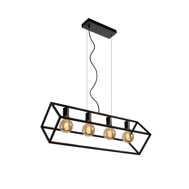 Suspension noire Fabian E27 160 W LUCIDE