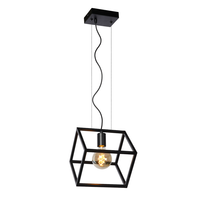 Suspension noire Fabian E27 40 W LUCIDE