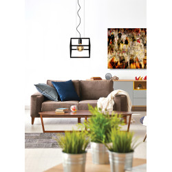Suspension noire Fabian E27 40 W LUCIDE Suspension noire Fabian E27 40 W LUCIDE