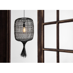 Suspension noire Garve E27 40 W Ø 40 cm LUCIDE Suspension noire Garve E27 40 W Ø 40 cm LUCIDE