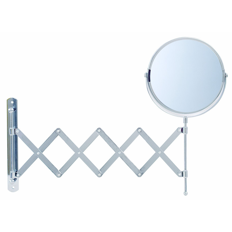 Miroir extensible grossissant 2 fois Ø 15 cm