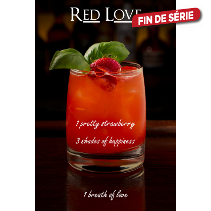 Impression sur verre Red Love 30 x 45 cm