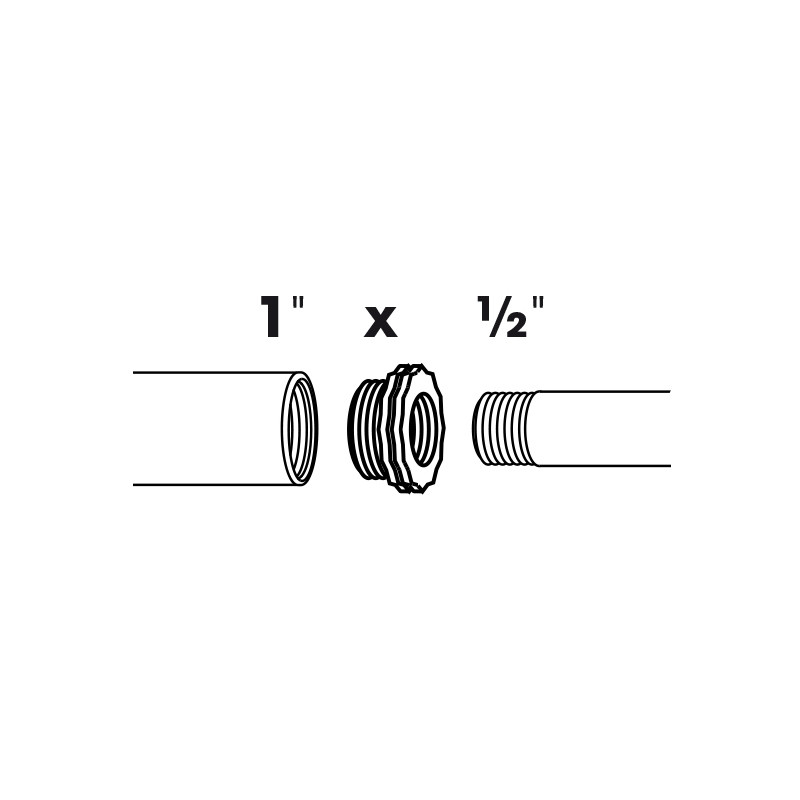 Embout Réduction Mâle 1 x 1/2 – Connexion Fiable | UBBINK
 Embout Réduction Mâle 1 x 1/2 – Connexion Fiable | UBBINK