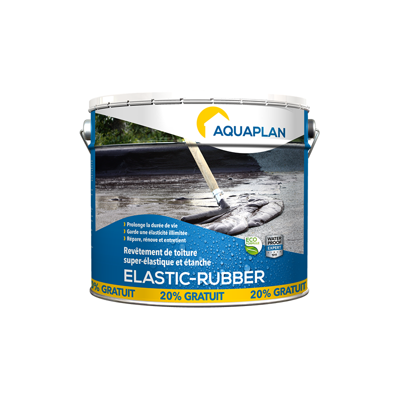 Revêtement pour toiture Elastic-Rubber 10 kg + 20 % AQUAPLAN