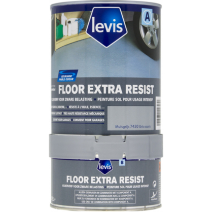 Peinture pour sol Floor Extra Resist gris souris 0,7 L LEVIS