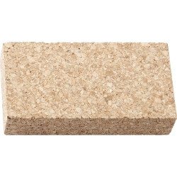 Cale de ponçage en liège 120 x 60 x 40 mm – finition lisse