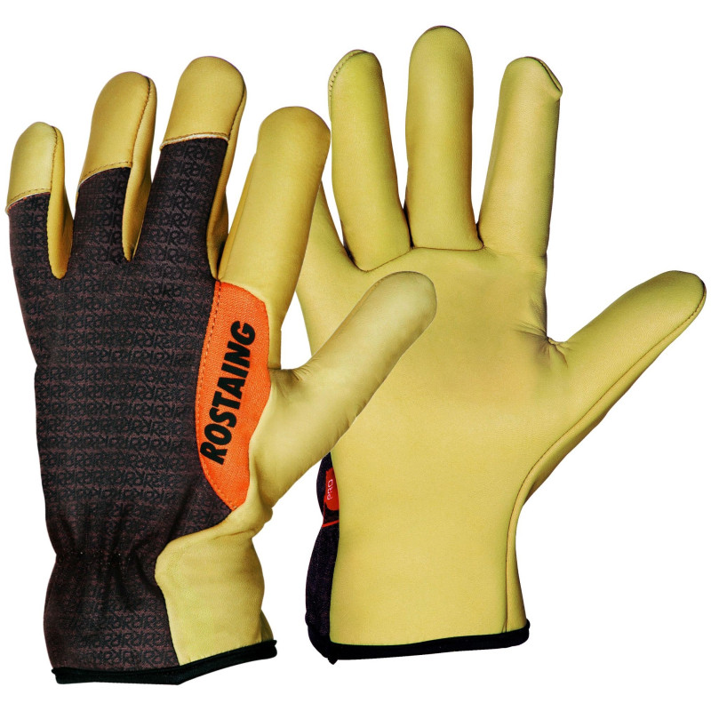 Paire de gants Sequoia Pro en cuir taille 8 ROSTAING