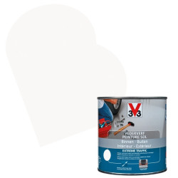 Peinture Sol Extreme Traffic blanche satinée 0,5 L V33