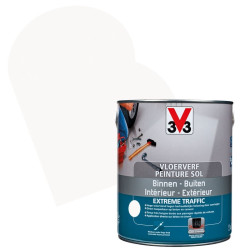 Peinture Sol Extreme Traffic blanche satinée 2,5 L V33