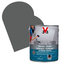 Peinture Sol Extreme Traffic graphite satinée 2,5 L V33