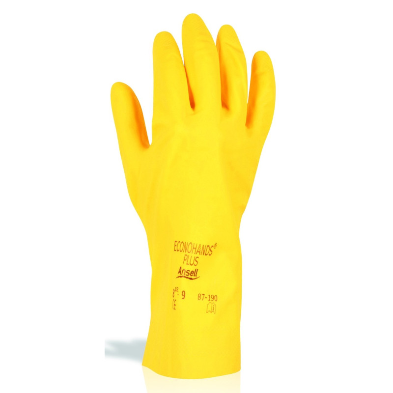 Paire de gants de ménage en latex taille 9 GERIN