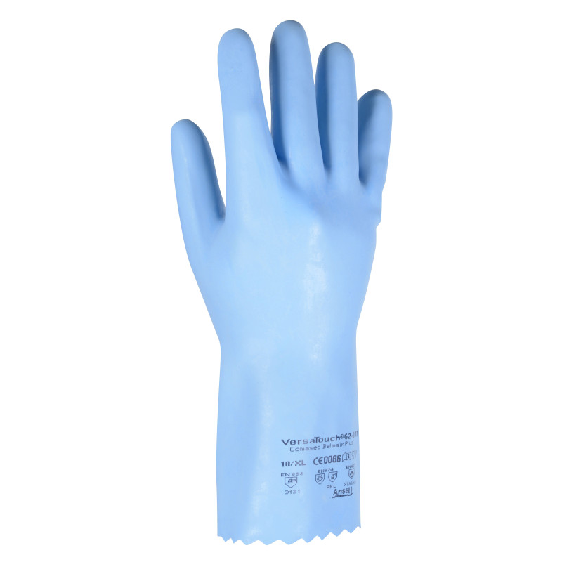 Paire de gants de nettoyage en latex et coton taille 9 GERIN