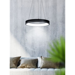 Suspension noire Marghera LED 27 W EGLO Suspension noire Marghera LED 27 W EGLO