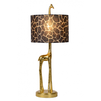 Lampe de table dorée Extravaganza Miss Tall E27 Ø 25 cm LUCIDE
