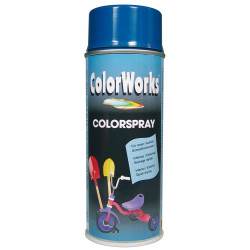Peinture Spray ColorWorks Bleue Satinée 0,4L – Finition Parfaite | MOTIP