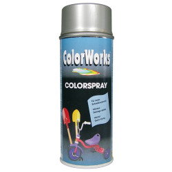 Peinture Spray Grise Satinée 0,4L ColorWorks – Finition Parfaite | MOTIP
