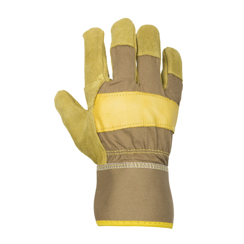 Paire de gants pour gros travaux de jardin en cuir taille 9 GERIN