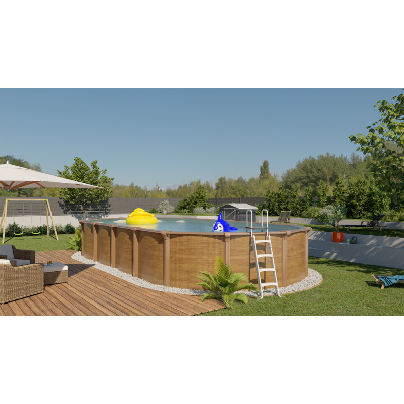 Piscine Osmose 6,4x3,95x1,32m - Parois PVC/Métalliques | TRIGANO Piscine Osmose 6,4x3,95x1,32m - Parois PVC/Métalliques | TRIGANO