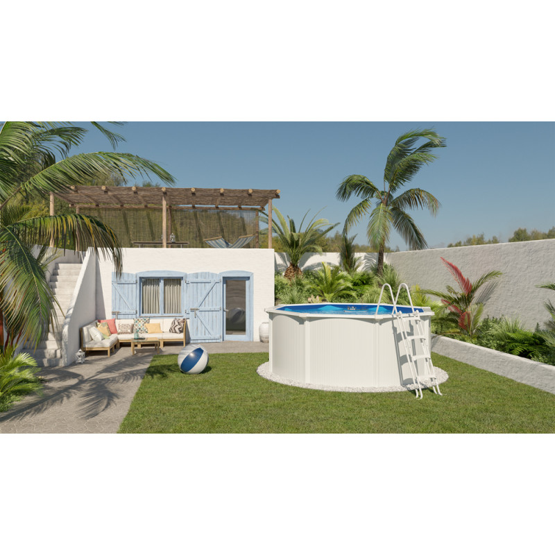 Piscine Saphir Ø 3,9 x 1,2 m - Piscine à parois PVC | TRIGANO Piscine Saphir Ø 3,9 x 1,2 m - Piscine à parois PVC | TRIGANO