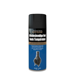 Peinture en spray Haute Température noire mate 0,4 L RUST-OLEUM