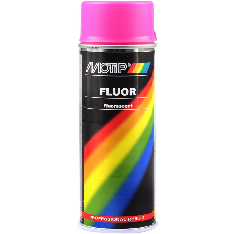 Peinture en aérosol Rose Fluorescent 0,4L MOTIP – Effet Vibrant | MOTIP