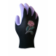 Paire de gants Lilly Loop Purple en caoutchouc taille 7