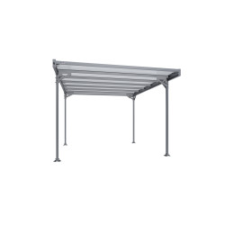 Carport en aluminium Mistral gris anthracite 15,3 m² Carport en aluminium Mistral gris anthracite 15,3 m²