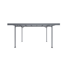 Carport en aluminium Mistral gris anthracite 15,3 m² Carport en aluminium Mistral gris anthracite 15,3 m²