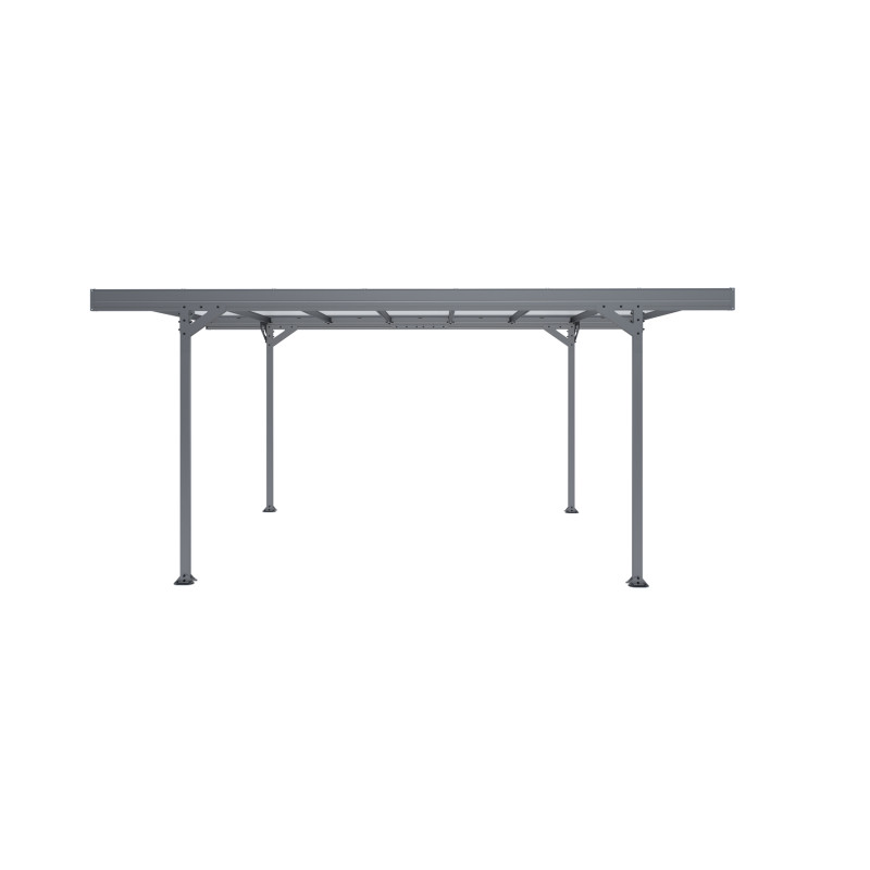 Carport en aluminium Mistral gris anthracite 15,3 m² Carport en aluminium Mistral gris anthracite 15,3 m²