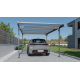 Carport en aluminium Mistral gris anthracite 15,3 m²