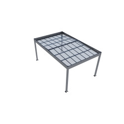 Carport en aluminium Libeccio gris anthracite 16,6 m² Carport en aluminium Libeccio gris anthracite 16,6 m²