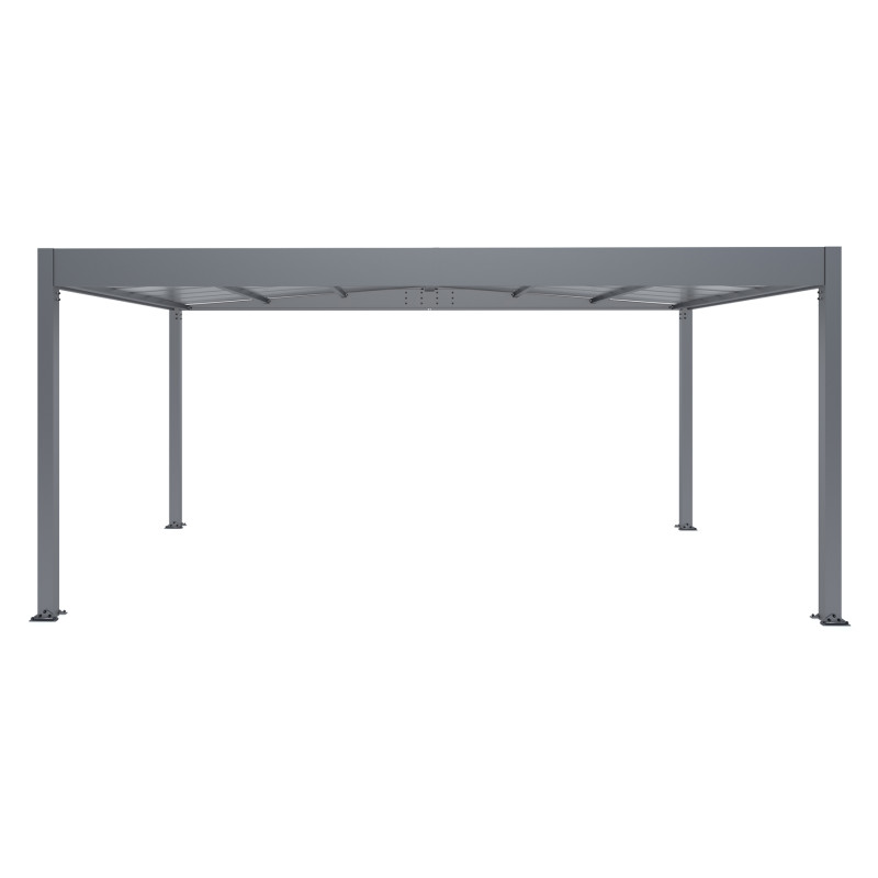 Carport en aluminium Libeccio gris anthracite 16,6 m² Carport en aluminium Libeccio gris anthracite 16,6 m²