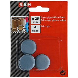 Patin glisseur adhésif Ø 25 mm – Protège vos sols | SAM Patin glisseur adhésif Ø 25 mm – Protège vos sols | SAM