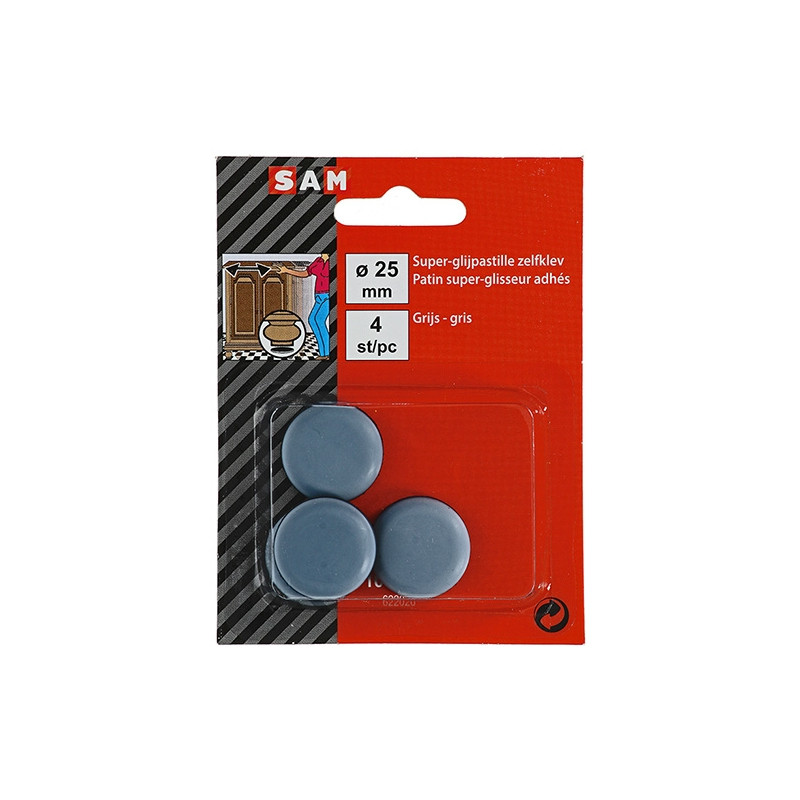 Patin glisseur adhésif Ø 25 mm – Protège vos sols | SAM Patin glisseur adhésif Ø 25 mm – Protège vos sols | SAM