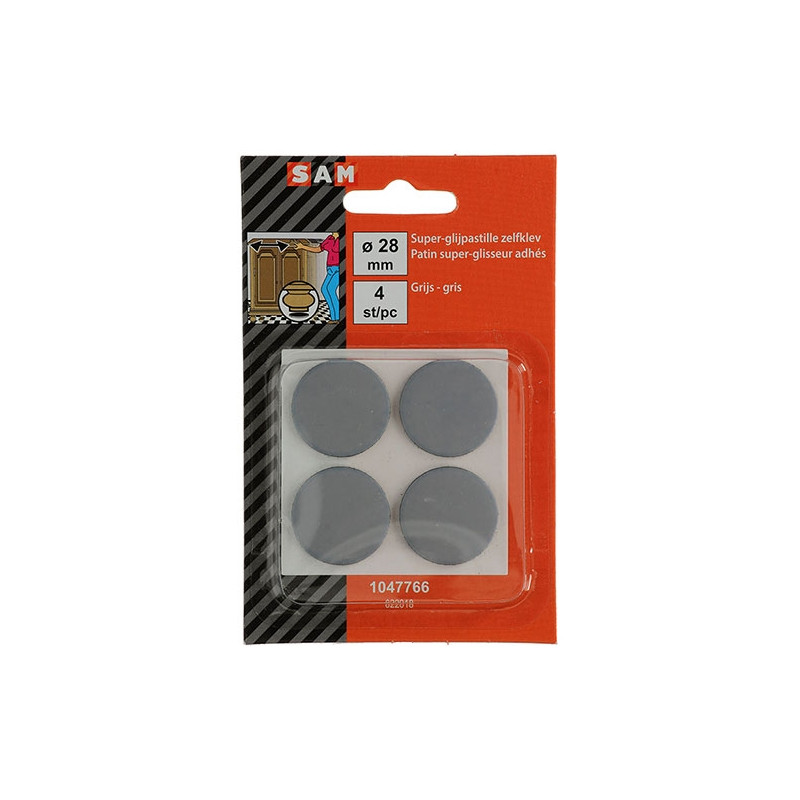 Patin glisseur adhésif Ø 28mm – Facilite le déplacement | SAM