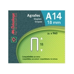 Agrafe A14 18 mm MR.BRICOLAGE