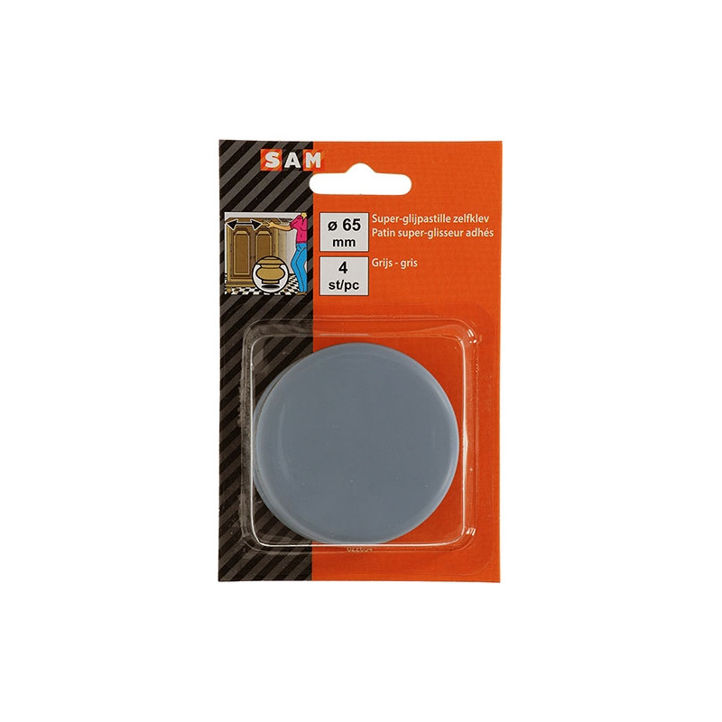Patin glisseur adhésif Ø 65 mm – Protège vos sols | SAM Patin glisseur adhésif Ø 65 mm – Protège vos sols | SAM