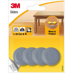 Patin glisseur adhésif 30mm – Protège vos sols | 3M