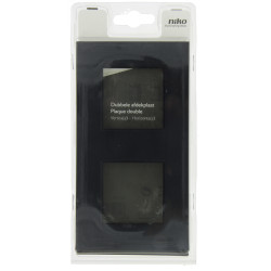 Plaque Intense Double Horizontale Noir Mat NIKO – Élégance | NIKO
 Plaque Intense Double Horizontale Noir Mat NIKO – Élégance | NIKO