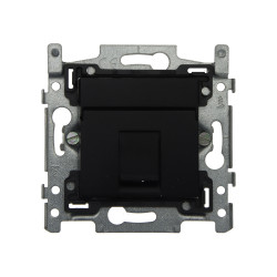 Prise encastrable UTP CAT5 Intense – noir mat | NIKO