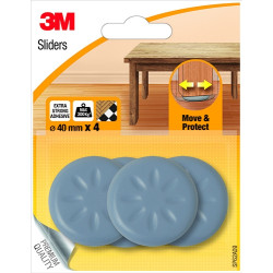 Patin glisseur adhésif 40mm – Protège vos sols | 3M