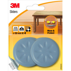 Patin glisseur adhésif 50 mm – Protection des meubles | 3M