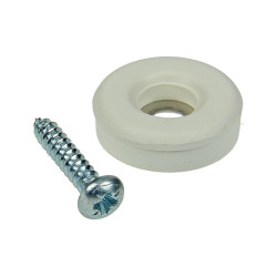 Patin glisseur à visser blanc Ø 23 mm – Lot de 8 pièces | SAM Patin glisseur à visser blanc Ø 23 mm – Lot de 8 pièces | SAM